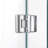 DreamLine Unidoor-X 62 - 62.5 inch W x 72 inch H Frameless Hinged Shower Door in Chrome-17781667-121326468