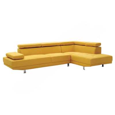 Canapé modulaire Riveredge G446-SC (sans repose-pieds), jaune