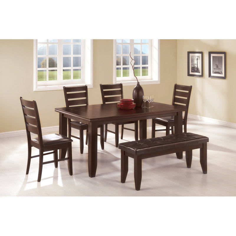 Leib Faux Leather Upholstered Bench