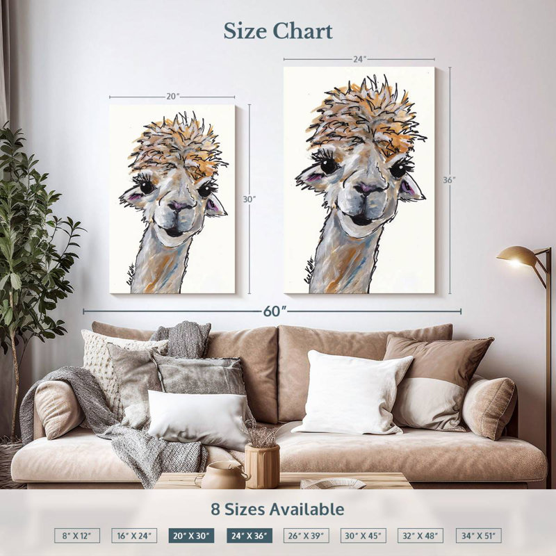 Brampt Alpaca Angel, 36" H x 24" W