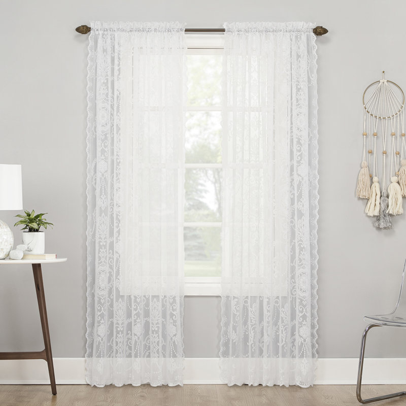 Rideau Bellair, Blanc, L 58 po x L 96 po
