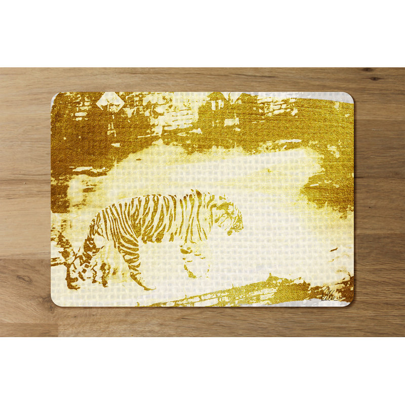 Moye Polyester-Coated Hardboard No Pattern Rectangle Placemat