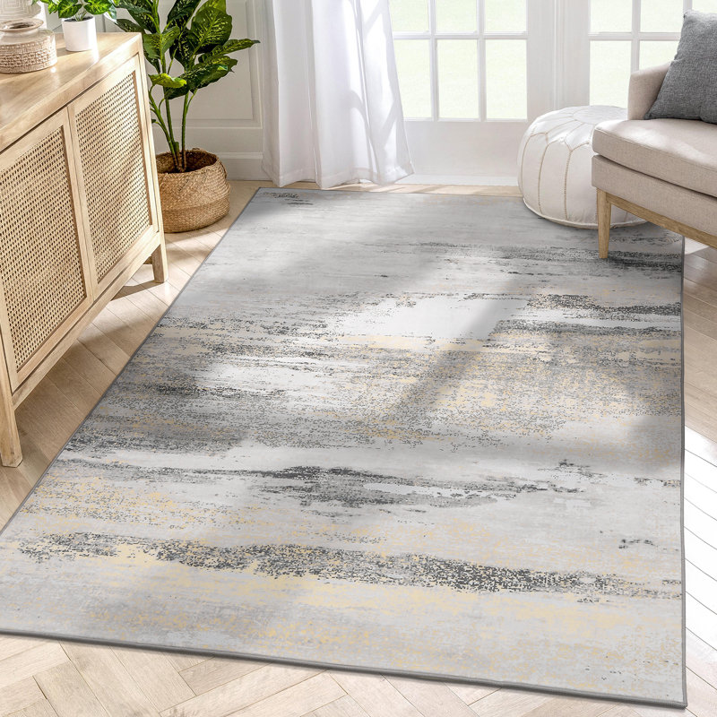 Abstract Indoor Rug, Rectangle 5' x 8'