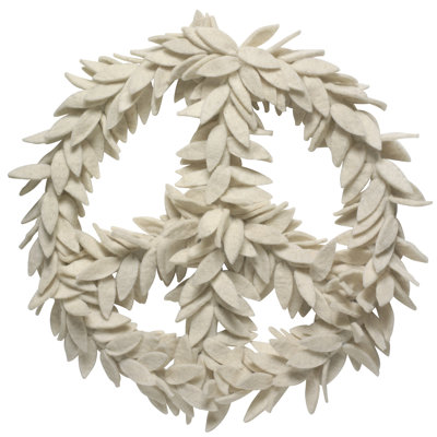 Peace 14" Wool Wreath