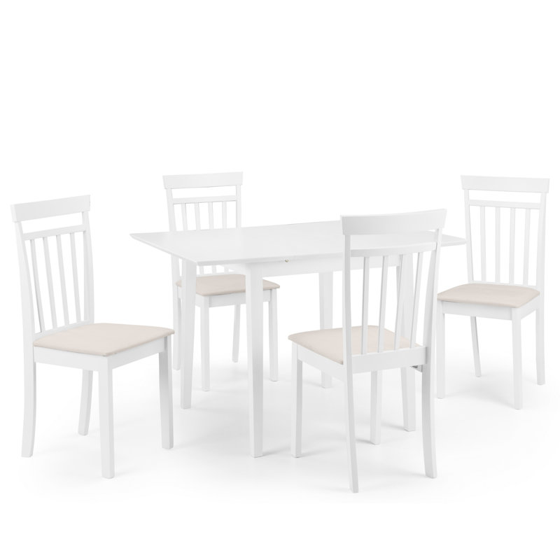 Cohan Extendable Solid Wood Top Dining Table, White