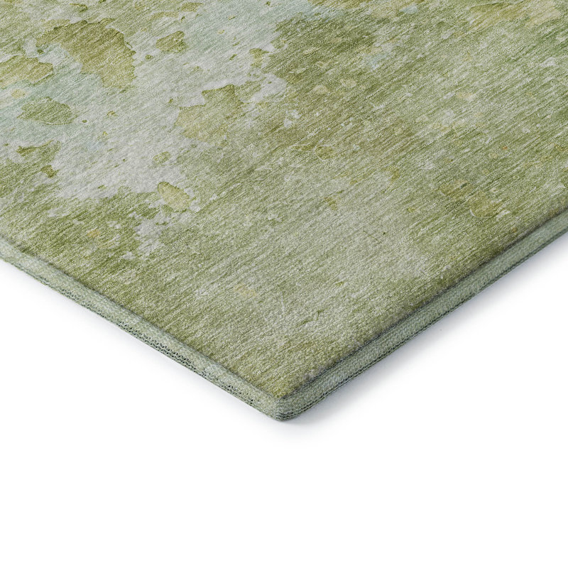 Premium Machine Washable Larock AMF1234 Abstract Rug, Rectangle 10' x 14'