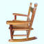 Chaise Adirondack berçante en bois massif Cateluta Dossier à lattes robuste pour le confort et la sécurité Fabriqué en bois massif-170715403