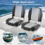 Ensemble de 2 sièges de bateau pliants avec charnières de boulons de fixation rembourrés en éponge épaisse