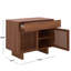 Table de chevet 1 tiroir 2 portes Quaid-1846662448