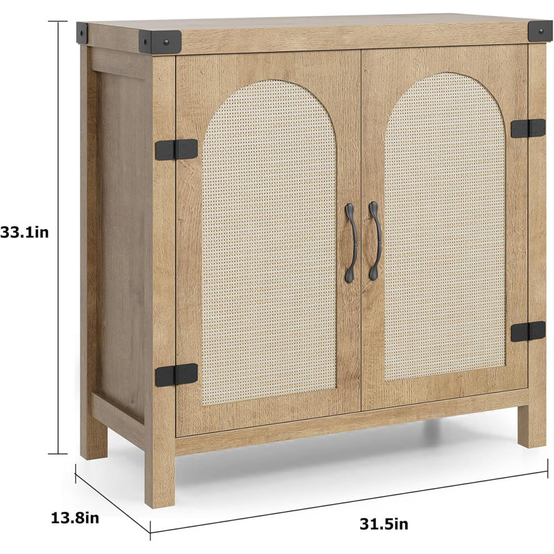 Rattan Sideboard Buffet Cabinets with Storage