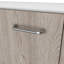 Évier utilitaire Oklahoma, armoire à deux portes, comptoir en acier inoxydable