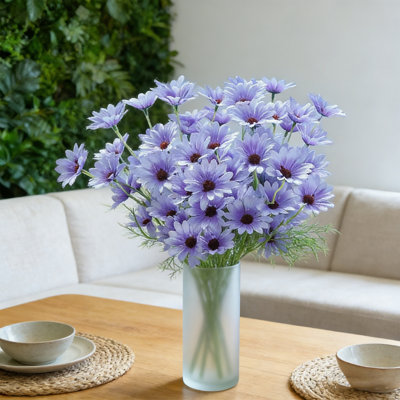 20 pièces de fleurs artificielles, fleurs artificielles sans entretien résistantes aux rayons UV, pour les arrangements floraux, décoration de mariage, cadeau de Saint-Valentin