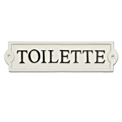 Enseigne de toilette falgout