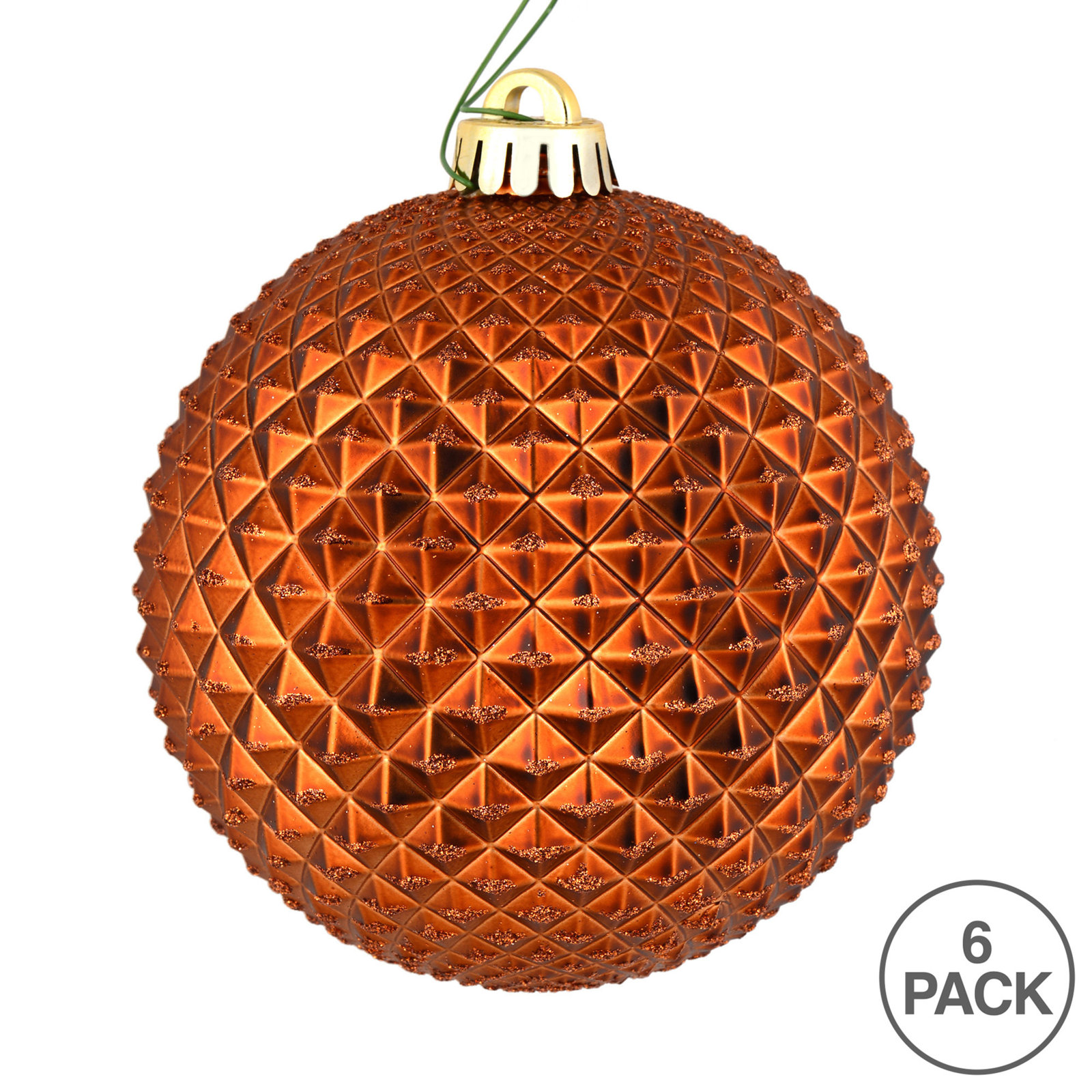 The Holiday Aisle® 4" Shatterproof Bauble, Copper