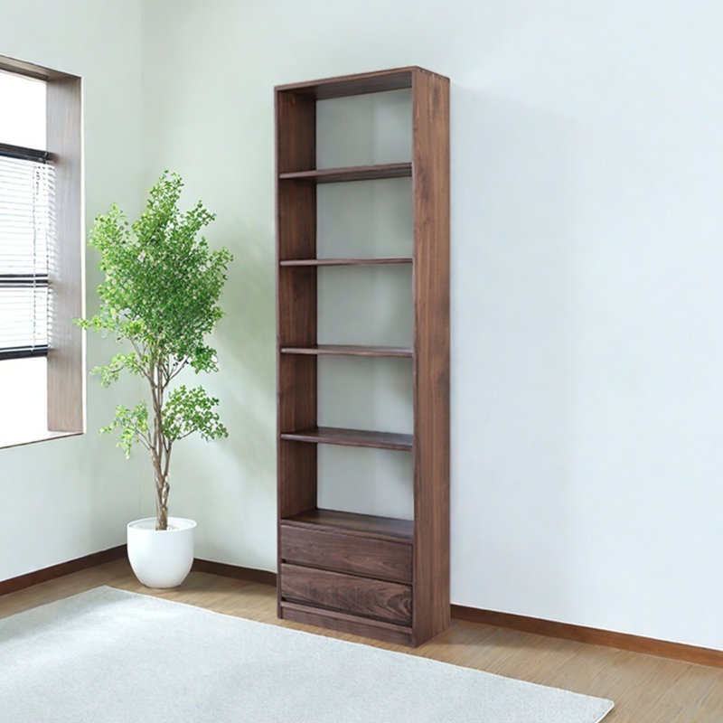 Classic black walnut bookcase