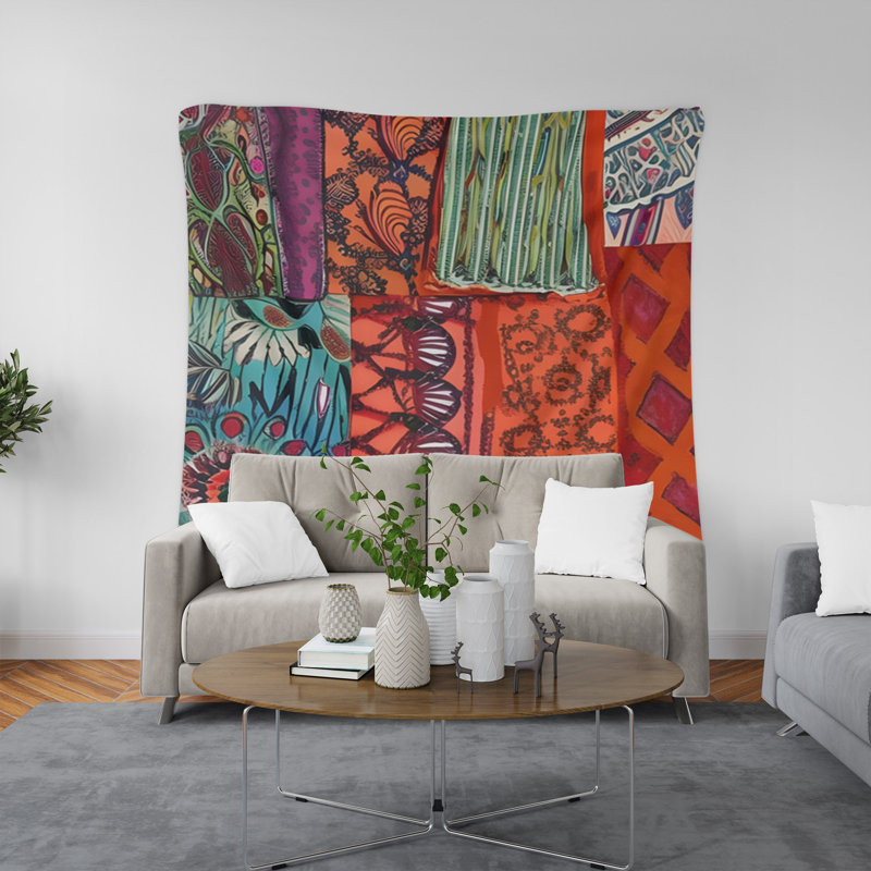 Tapisserie murale, H 88 po x l 104 po