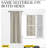 Blackout Curtain Light & Noise Reducing Room Darkening Drapes for Bedroom/Living Room/Kitchen, 2 Pieces-101685620-101685625