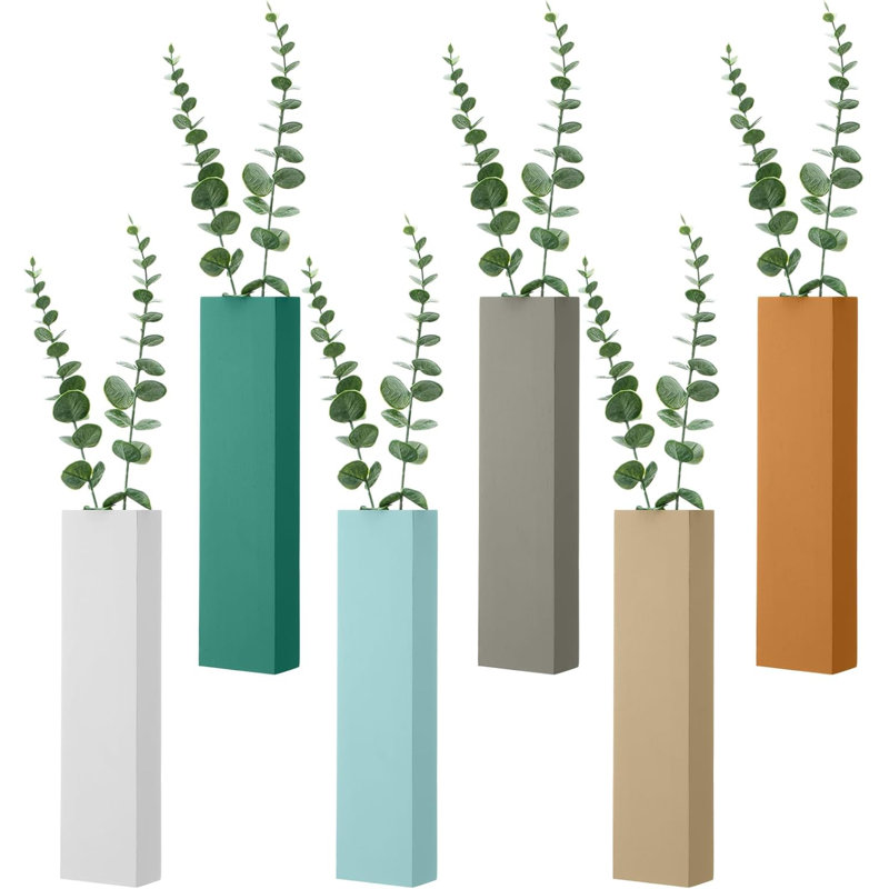 6 pots de fleurs muraux suspendus Boho