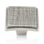 ETCHED SQUARE KNOB BURNISH PEWTER FINISH