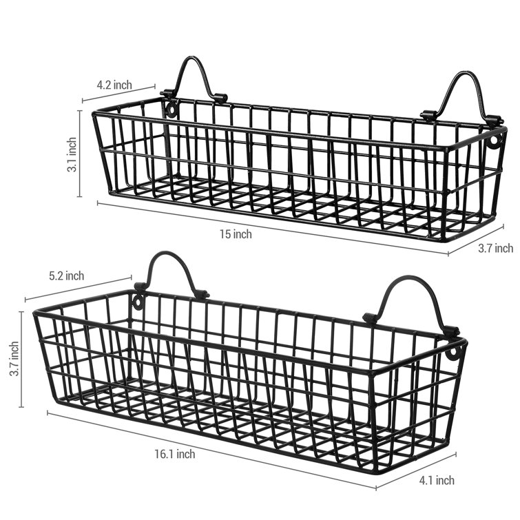 Wire Hanging Baskets, Wall Mount