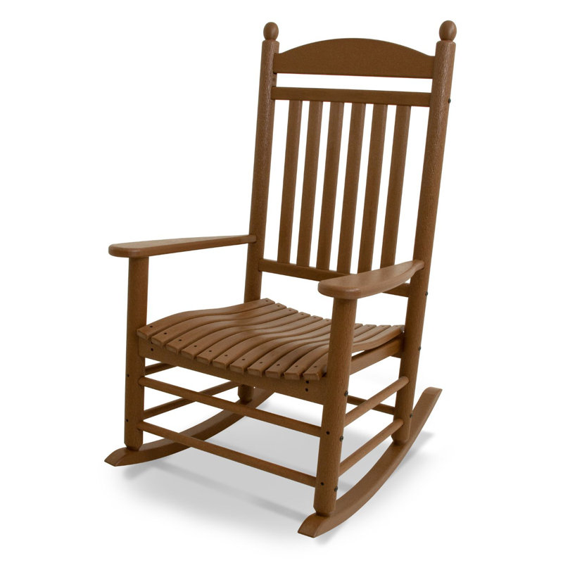 Chaise berçante POLYWOOD, Teck