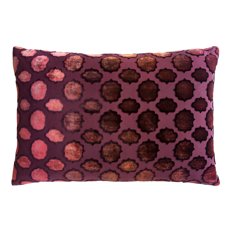 Lumbar Pillow Cover & Insert, Wildberry, 14" x 20", Down