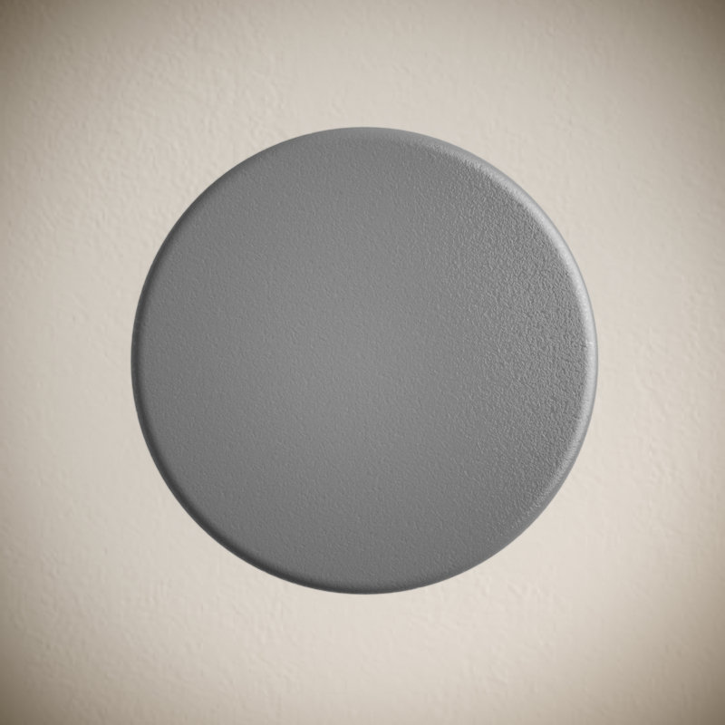 Lisse Concrete Bathroom Sink Non-Overflow Pop Up Drain , Matte Dark Gray