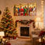 «Christmas Christmas Gathering With Santa and Elves», ensemble de 3 impressions d'art sur toile