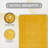 Rasika 100% Cotton 1990 GSM Tufted Reversible Bath Rug, OEKO-TEX Certified, Ultra Soft & Absorbent, Machine Washable Bathroom Rug for Shower, Tub, Sink, Vanity & Spa Areas, Crochet-Inspired Design, 20" x 60" Runner, Yellow-70045825-112456434