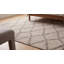 Tapis gris à motif géométrique moderne en laine noué à la main gris-11331200