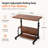 Rolling Adjustable Computer Desk, Storage Shelves