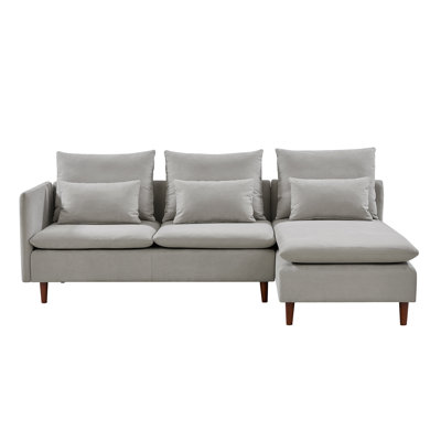 Upholstered L-Shaped Sectional Right Hand Facing