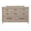 Commode 1 tiroir en bois d'hévéa massif