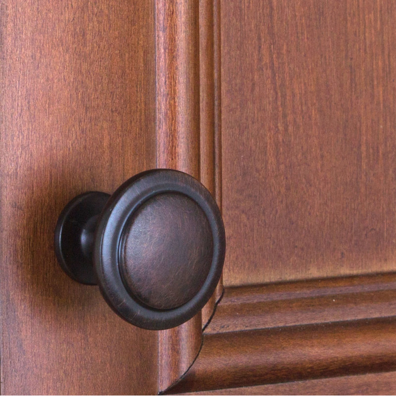 1 1/4" Diameter Mushroom Knob Multipack, Oil Rubbed Bronze