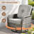 Jordanlee 7- Person Outdoor Seating Group With Rocking Swivel Chairs With Fire Pit Table-131346967