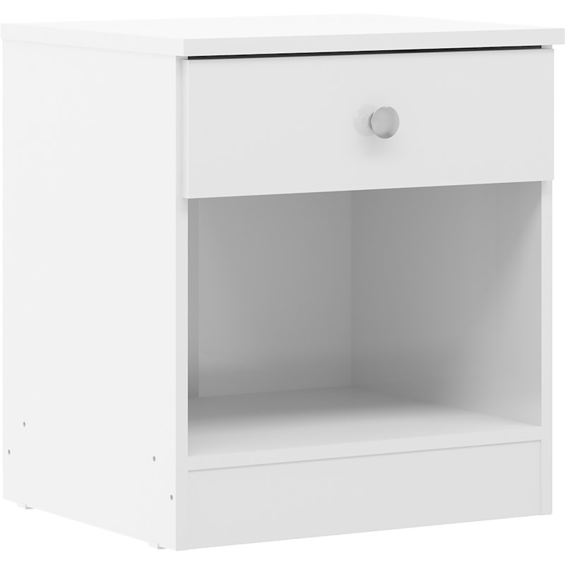 Sydnea 1 Drawer Bedside , White