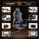 Adjustable Reclining Ergonomic Leather Swivel Computer And Racing Game Chair With Footstool(set of 2)