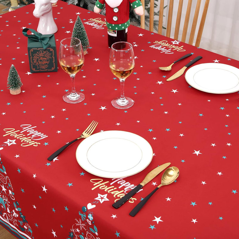 Nappe de Noël rectangulaire, P 60 po x L 120 po