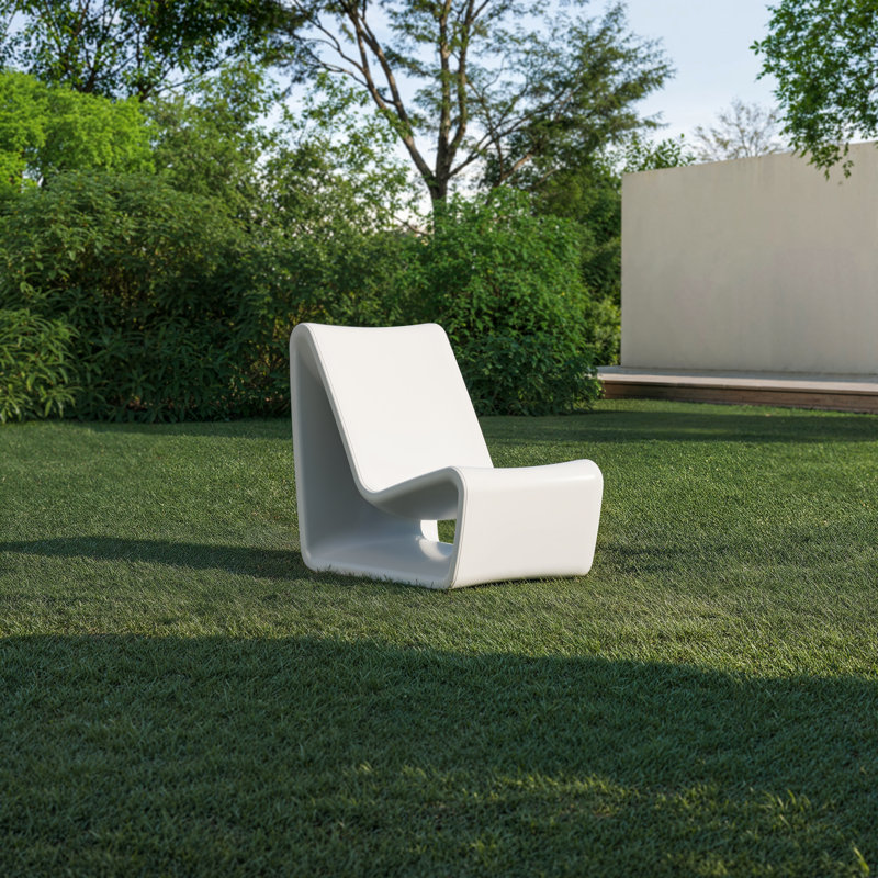 Loop Outdoor Lounge Chair, Highcloud White