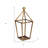 24" Gold Geometric Metal Tabletop Lantern Candle Holder