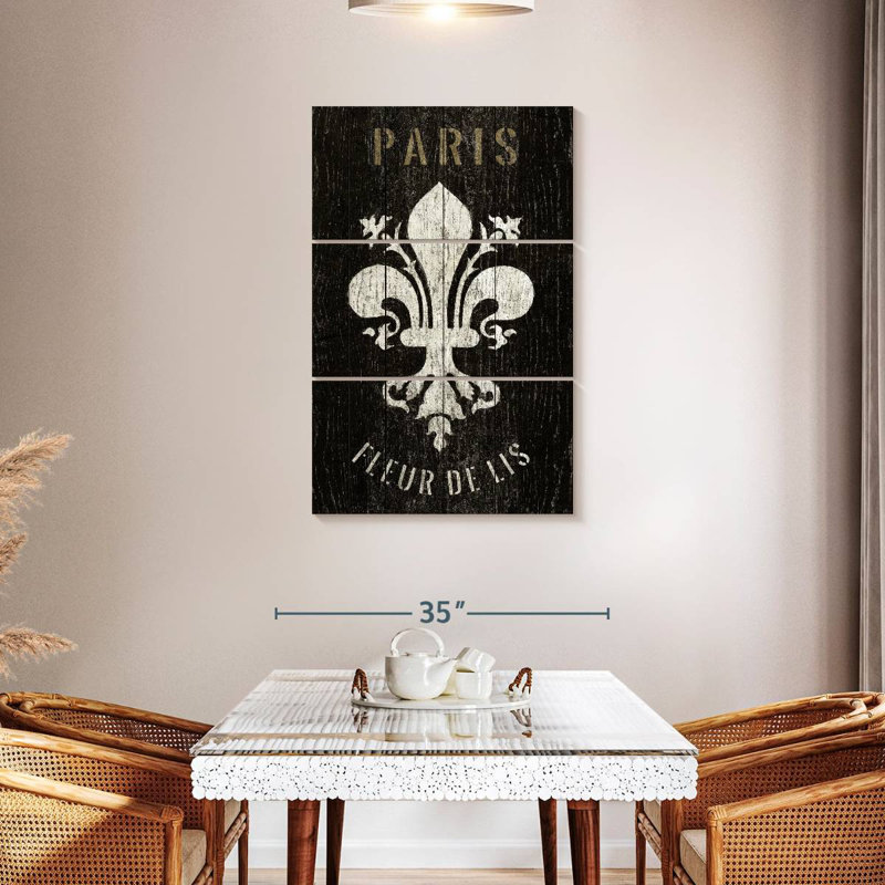 Kerner Refurbished Fleur De Lis, 45" H x 28" W