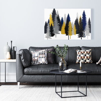 Sapin doré - toile rustique pour décoration intérieure