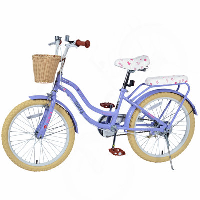 Multiple Colors,Girls Bike with Basket for 7-10 Years Old Kids,20 inch  wheel ,No Training Wheels Included