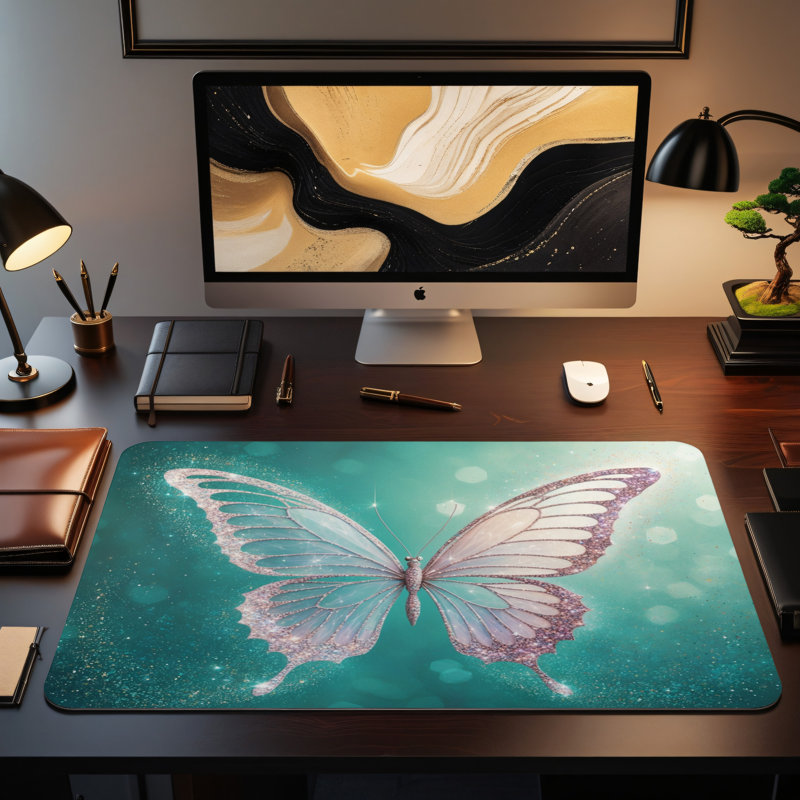 Polyester Desk Pad, 14.4x12.1