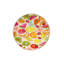 Tapis lavable jaune à motif tangerine-1334285677