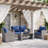 4-Person All Weather PE Wicker Patio Conversation Set, Handwoven Rattan Outdoor Furniture with Water-Resistant Olefin Cushions, Patio Furniture Sets for Backyard, Porch, Garden-1091458143