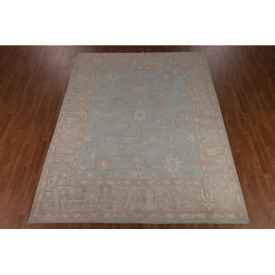 Tapis bleu Oushak