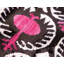 Coussin décoratif en velours de soie fait à la main - motif ikat noir et magenta, 20 po x 20 po