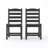 Grey Armless Outdoor Chairs – HDPE Material Set Of 2-341867161