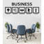 Adhésif décoratif «Business Core Values» - art mural de bureau avec des icônes, décor de lieu de travail de motivation, cadeau d'entrepreneur 585DLU-313843199-313843191